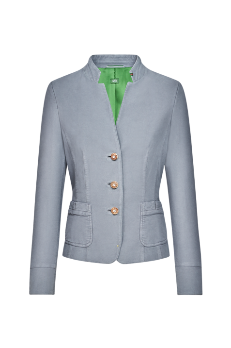 Patinierte Stehkragen-Jacke