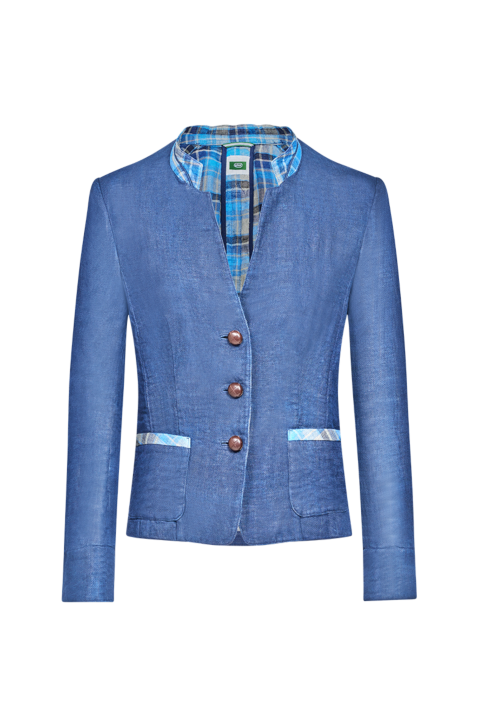 Jacke mit geflochtenem Knopf