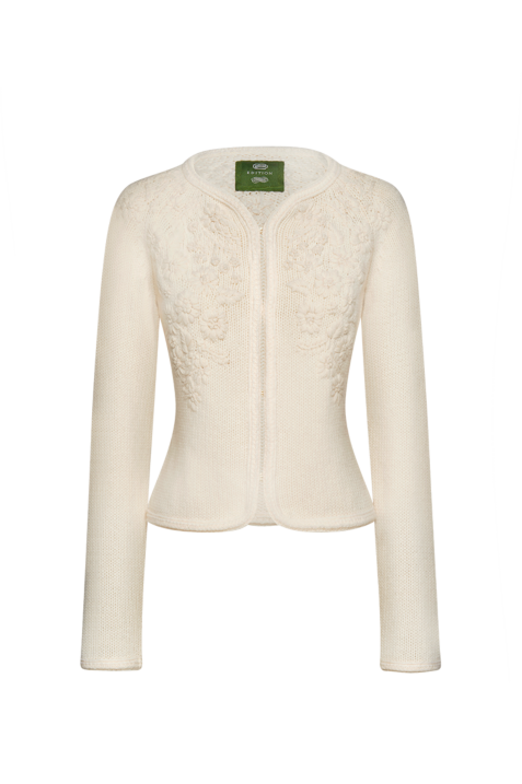 Bouquet-Strickjacke