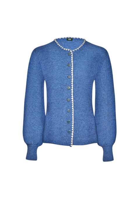 Strickjacke mit Glocken&auml;rmel