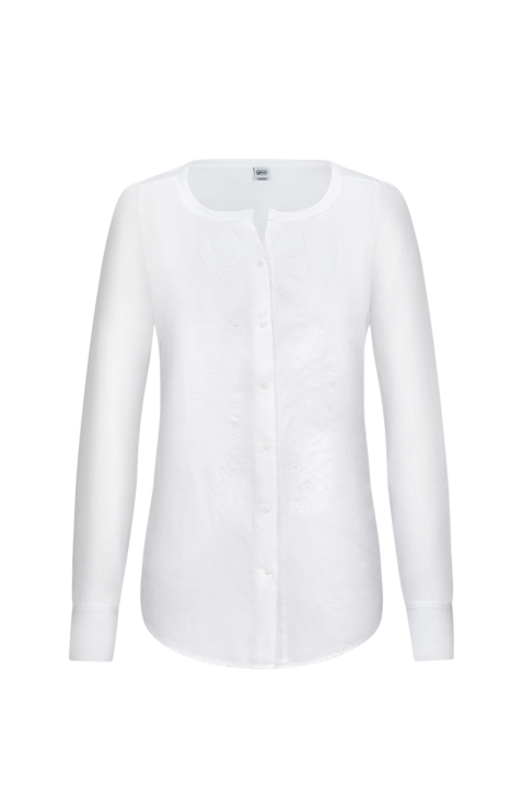 Bluse mit Rosenstickerei