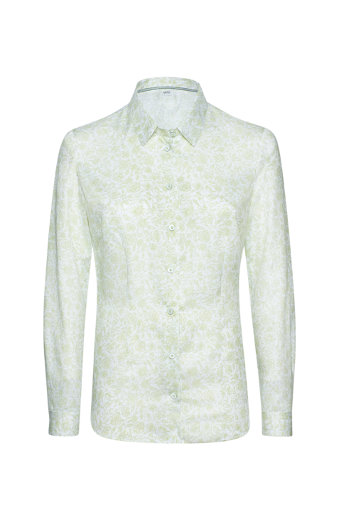 Bluse aus Baumwoll- Feinsatin