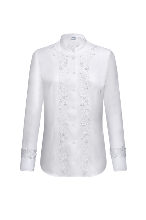 Editionsbluse aus Baumwollsatin