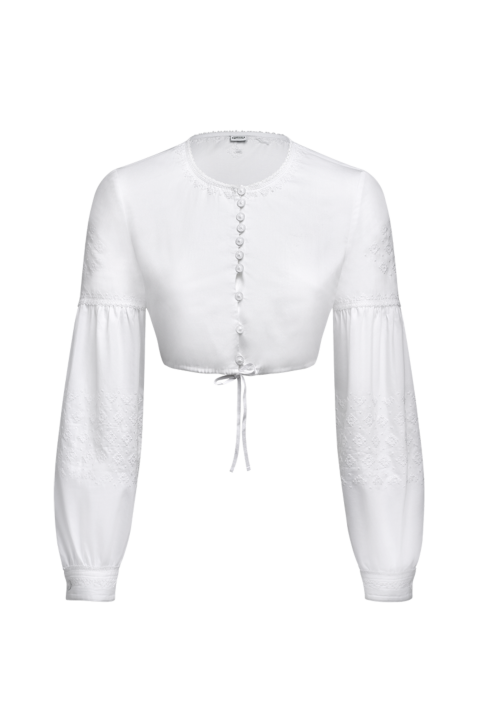 Dirndlbluse Edition aus Baumwollsatin