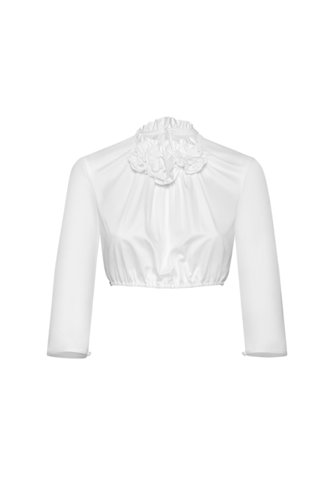 Dirndlbluse mit Rosen