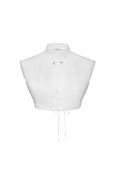 Dirndlbluse mit Handstick- Detail