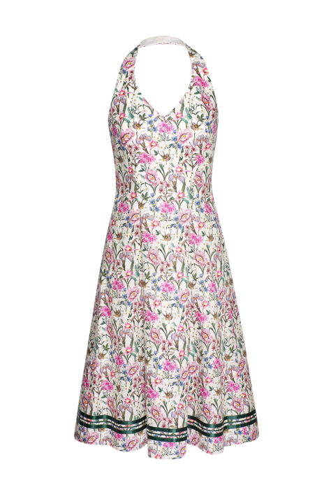 Neckholderkleid aus Baumwolle