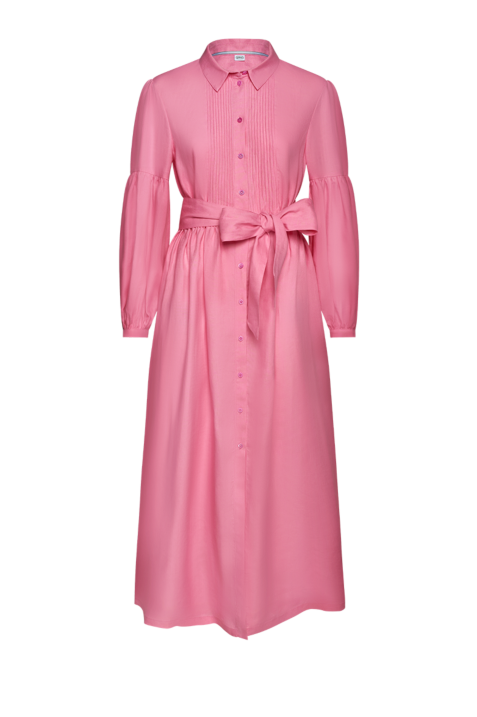 Leinenkleid mit Biesenfalten