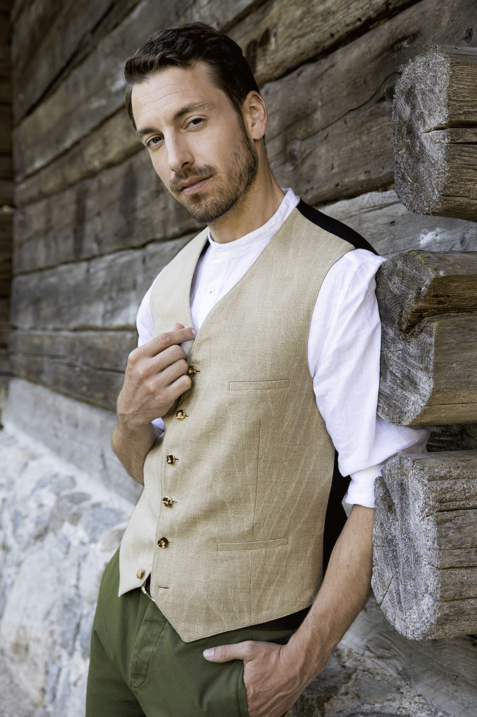 Gilet aus Leinen