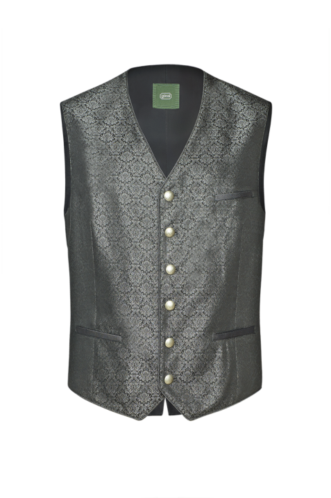 Gilet aus Seiden- jacquard