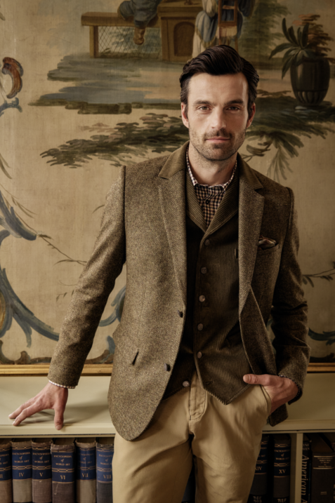 Tweet Jacke mit Revers