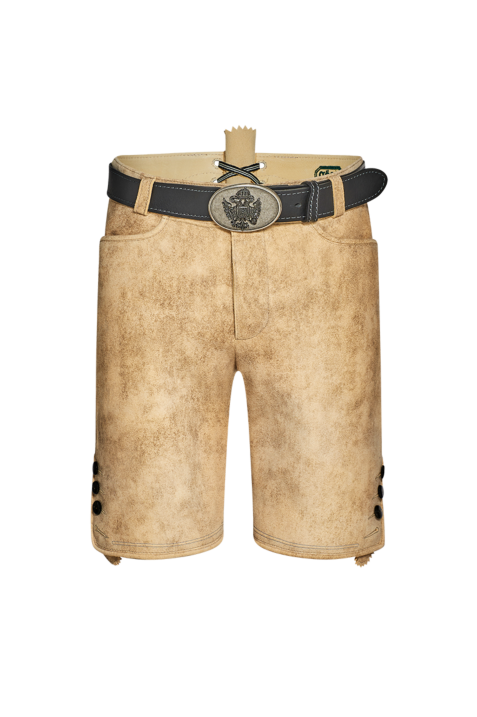 Lederne mit klas- sischem Hosenschlitz