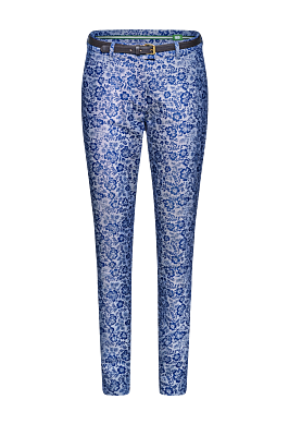Chino-Hose mit Modelmuster