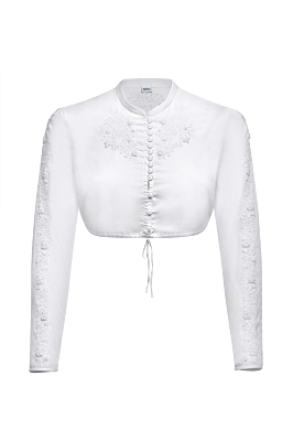 Dirndlbluse Edition aus Baumwollsatin