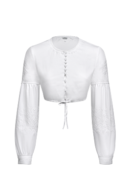Dirndlbluse Edition aus Baumwollsatin