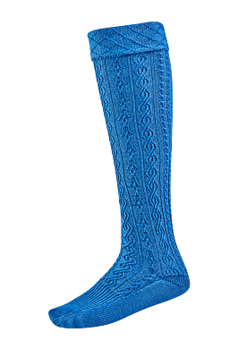 Blaudruck-Stutzen Blaudruckblau